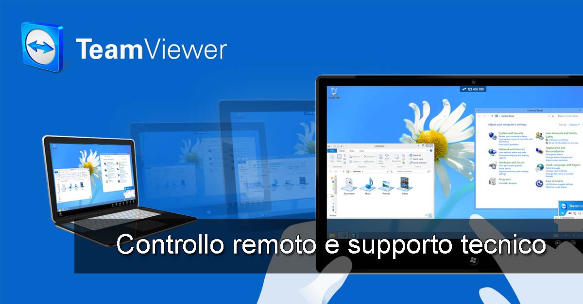 Team Viewer per il controllo remoto ed il supporto tecnico