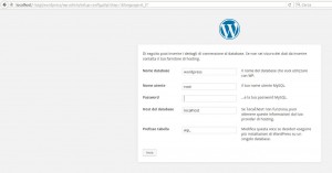 Installare WordPress in locale