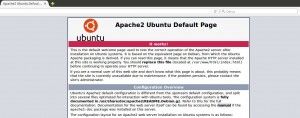 Apache ubuntu default page