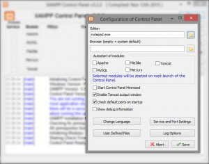 XAMPP main configuration